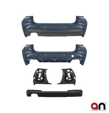 M Pakket Achterbumper + Diffuser BMW 5 Serie F07 GT B3858, Nieuw, Achter, BMW, Bumper