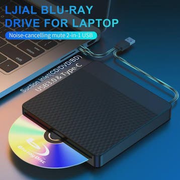 Externe Blu-ray Drive met USB 3.0 & Type-C: Slot-in BD Brand, Verzenden, Nieuw