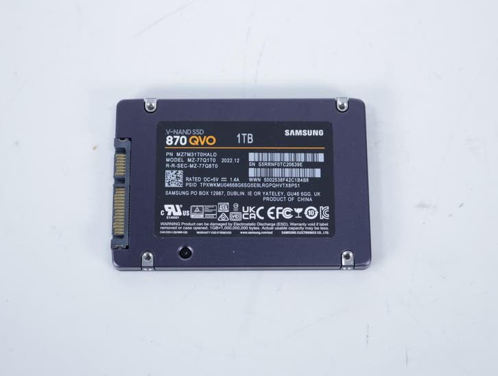 [RETOURDEAL] Samsung 870QVO 1TB [Tweedekansje] - SSD, Computers en Software, Harde schijven, Ophalen of Verzenden