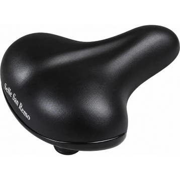 San Remo Citybike zadel - Elastomer schokdemping - Zwart..., Ophalen of Verzenden, Nieuw, Frame
