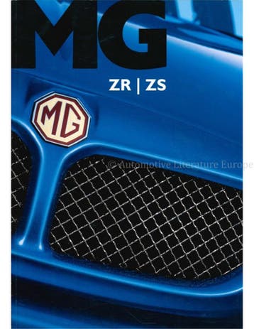 2003 MG ZR | ZS BROCHURE NEDERLANDS, Nieuw, Author