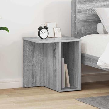 vidaXL Bijzettafel Grijs Sonoma 37 x 32 x 40 cm Bewerkt hout, Verzenden, Nieuw, Minder dan 45 cm