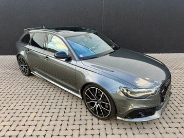 Audi RS6 Avant 4.0 V8 560PK Milltek Pano Zeer netjes, Automaat, Zwart, RS6, Stationwagon