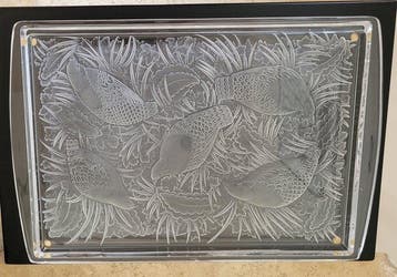 Lalique - Dienblad - 45 x 30,5 cm - Kristal - 5,3 kg