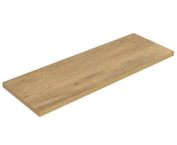 Bovenblad Angela 140 x 48 x 3,5 cm - Eiken - Wastafelblad, Verzenden, Nieuw