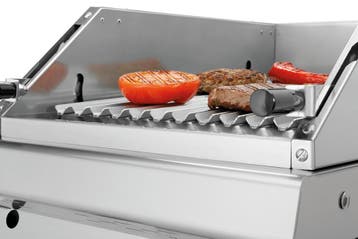 Bartscher Lavasteengrill | RVS | Gas | 9kW | V-rooster | 400, Ophalen of Verzenden, Nieuw in verpakking