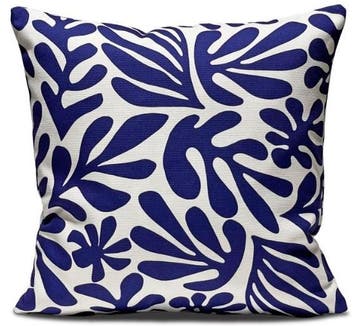 Blue leaf DD design | kussenhoes, Huis en Inrichting, Woonaccessoires | Kussens, Verzenden, Nieuw