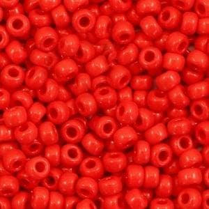 c.a. 5 gram Miyuki rocailles 8/0 - Opaque red (3 mm 8), Hobby en Vrije tijd, Ophalen of Verzenden, Nieuw, Kraal