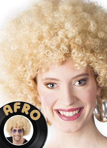 Afropruik Blond, Verzenden, Nieuw