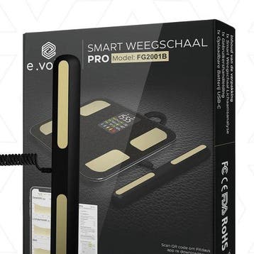 2dekans | e.volve Weegschaal Personenweegschaal Digitaal -, Ophalen of Verzenden, Zo goed als nieuw