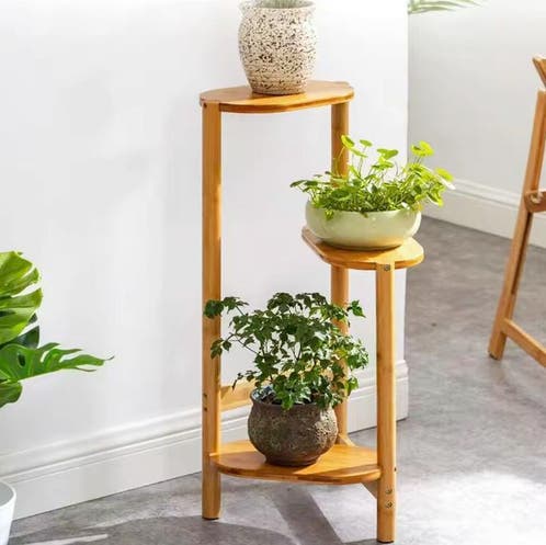 Clayre & Eef Planthouder / Etagère 137 cm Grijs Ijzer Rond Plantentafel Plantenrek
