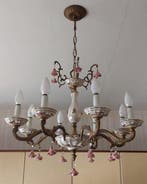 Kroonluchter - Porselein, Koper - Vintage luster, Antiek en Kunst