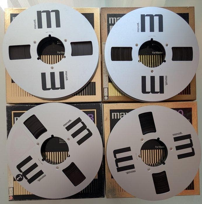 Maxell - 26 cm spoelen met tape - Reel-to-reel audio, Audio, Tv en Foto, Radio's