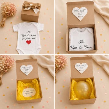 kraam cadeau zwangerschap aankondiging, Verzenden, Nieuw, Kraamcadeau