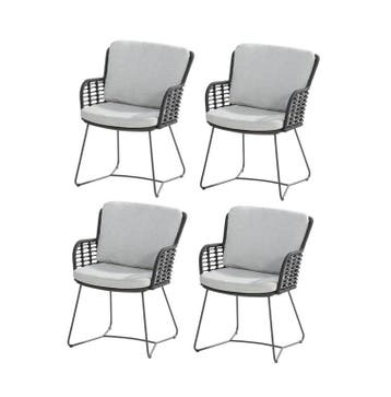 Fabrice dining tuinstoel antraciet 4-Seasons Outdoor set, Ophalen of Verzenden, Nieuw