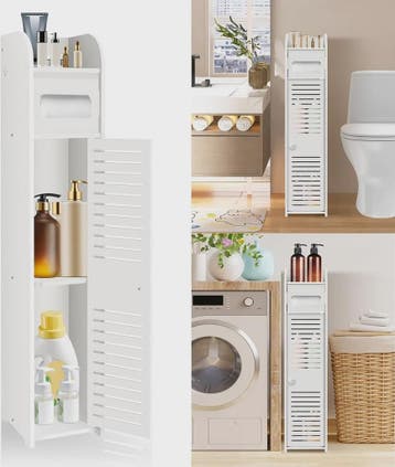 Waterdichte Vrijstaande Opbergkast Badkamer - Smal & Hoog (8, Verzenden, Nieuw