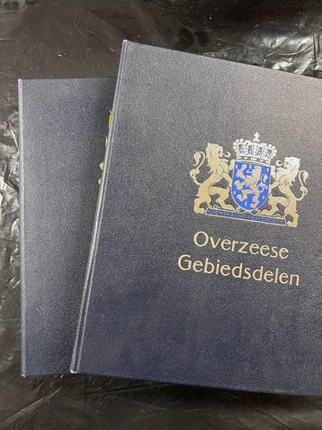 Wereld - Collecties Antillen en Suriname in 2 Davo Albums, Gestempeld