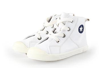 Jopper Hoge sneakers Jongens in maat 24 Wit, Verzenden, Schoenen, Zo goed als nieuw, Jongen of Meisje