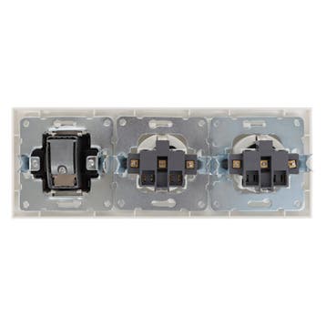 Coax Contactdoos - Wandcontactdoos - Aigi Cika - Inbouw -, Kunststof, Overige typen, Nieuw, Ophalen of Verzenden