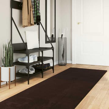vidaXL Medium pile zachte en wasbare tapijt HUARTE Bruin, Verzenden, Nieuw, Bruin