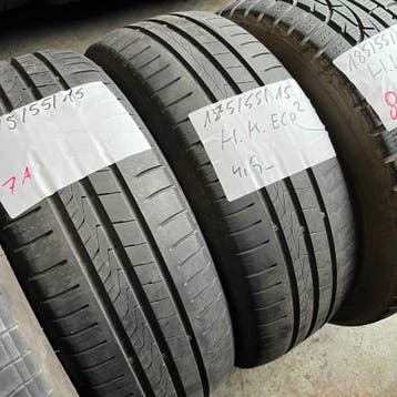 2 x Hankook 175-55-15 Zomerbanden 4,5mm, Gebruikt, 15 inch, 175 mm, Ophalen of Verzenden
