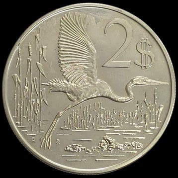 Kaaimaneilanden (Brits overzees gebied). 2 Dollars 1974