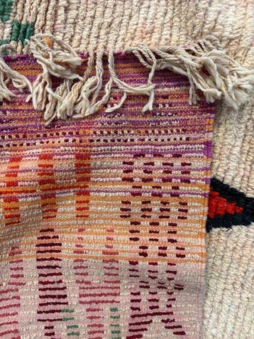 Marokkaans wollen tapijt 180x260 cm, Berber handgemaakt, Nieuw