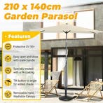 2dekans | Angel Living Parasol - Kantelbaar - 140 x 210 cm -, Ophalen of Verzenden, Zo goed als nieuw