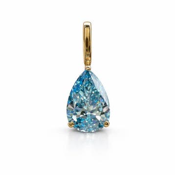 Zonder minimumprijs - Hanger - 14 karaat Geel goud - 1.01ct.