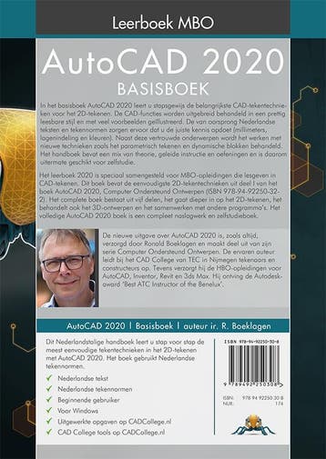 AutoCAD 2020 / Leerboek MBO 9789492250308 Ronald Boeklagen, Verzenden, Gelezen, Ronald Boeklagen