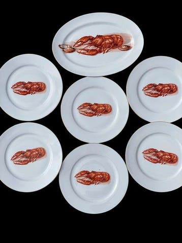 Jaeger - NO RESERVE PRICE! - Tafelservies voor 6 (7) -