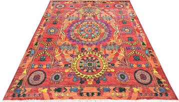 Afghan, Ziegler Kazak, Handgeknoopt unieke traditionele, Nieuw