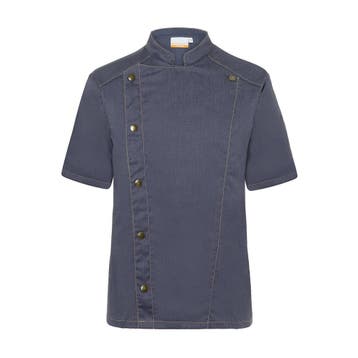 GGM Gastro | KARLOWSKY | Koksjas Met Korte Mouwen Jeans |, Verzenden, Nieuw, Zwart, Overige typen