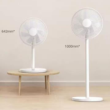 Vloer en Bureau Ventilator 2in1 7 Bladen Stil 90° Oscillatie, Verzenden, Nieuw
