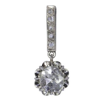 Hanger - 18 karaat Witgoud Diamant (Natuurlijk) - Art Deco