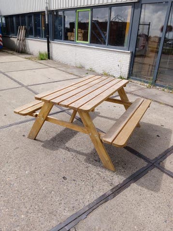 Picnic bank, grenen, 150 x 74 cm (tafelblad), Ophalen, Nieuw