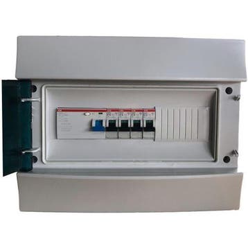 ABB groepenkast IP65 met 4 groepen, 1 aardlekschakelaar 4-P, Ophalen of Verzenden, Nieuw