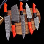 Keukenmes - Kitchen knife set - Staal, Hout - Italië