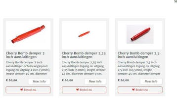 Cherry Bomb uitlaatdempers, Ophalen of Verzenden, Nieuw, Amerikaanse onderdelen