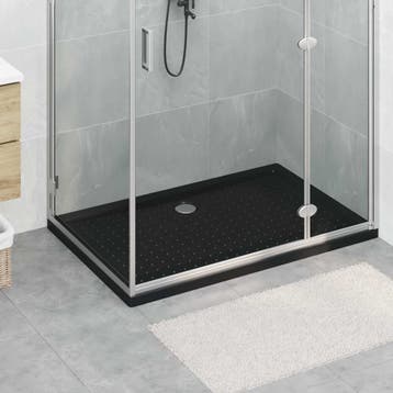 vidaXL Douche Basis Tray met Dots 120 x 80 x 4 cm ABS Zwart, Verzenden, Nieuw