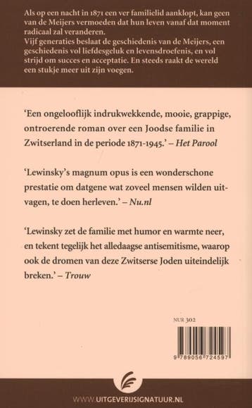 Het lot van de familie Meijer 9789056724597 Charles Lewinsky, Boeken, Verzenden, Gelezen, Charles Lewinsky