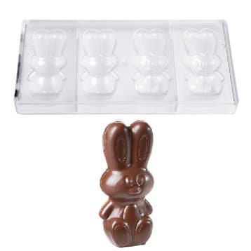 Chocolademal Chocolate World Konijn (2x) 99,5mm, Verzenden, Nieuw