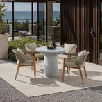 Ronde tuintafel Talmi, voor binnen & buiten, 86,5x75,5cm - b, Verzenden, Nieuw