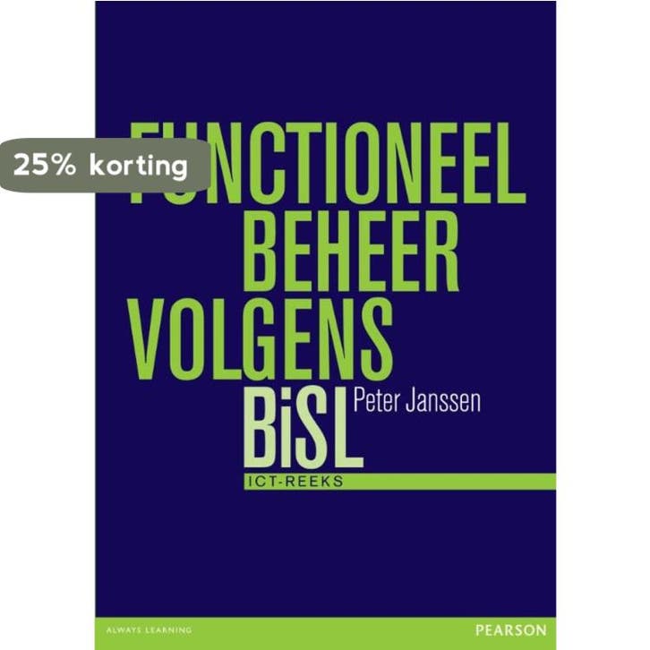 Functioneel beheer volgens BiSL / ICT-reeks - P. Janssen, Boeken, Schoolboeken, Zo goed als nieuw, Verzenden