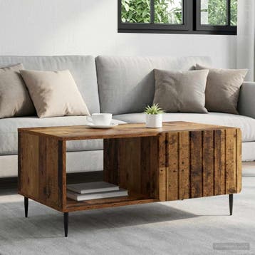 vidaXL Salontafel Oud hout 90 x 50 x 40 cm Bewerkt hout, Huis en Inrichting, Tafels | Salontafels, Verzenden, Nieuw, Overige houtsoorten