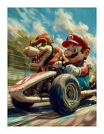 Canvas Fit - Alberto Ricardo - Mario & Bowser en el Límite”, Nieuw