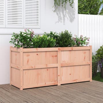 vidaXL Plantenbak 150x50x70 cm massief douglashout, 100 cm of meer, Verzenden, Nieuw, 60 cm of meer