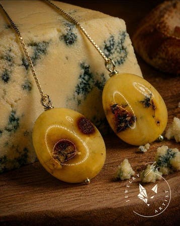 Auteurjuweel - Baltische Barnsteen - Zilver 925 -