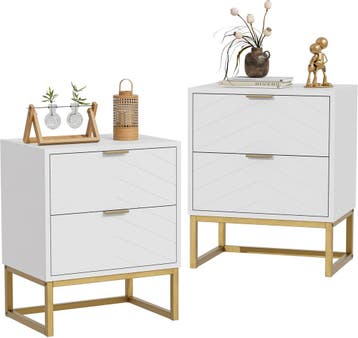 Nachtkastje set van 2 - Bijzettafel - Opbergkastje - 56,5x56, Huis en Inrichting, Verzenden, Zo goed als nieuw