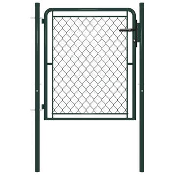 vidaXL Tuinpoort staal 100x75 cm groen, Tuin en Terras, Tuinpoorten, Verzenden, Nieuw